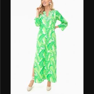 Sail to Sable Banana Leaf / Palm Leaf Caftan NWT